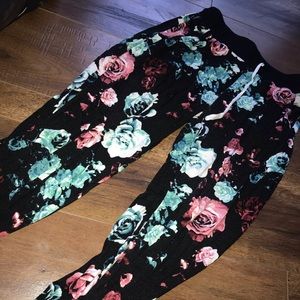 Floral joggers